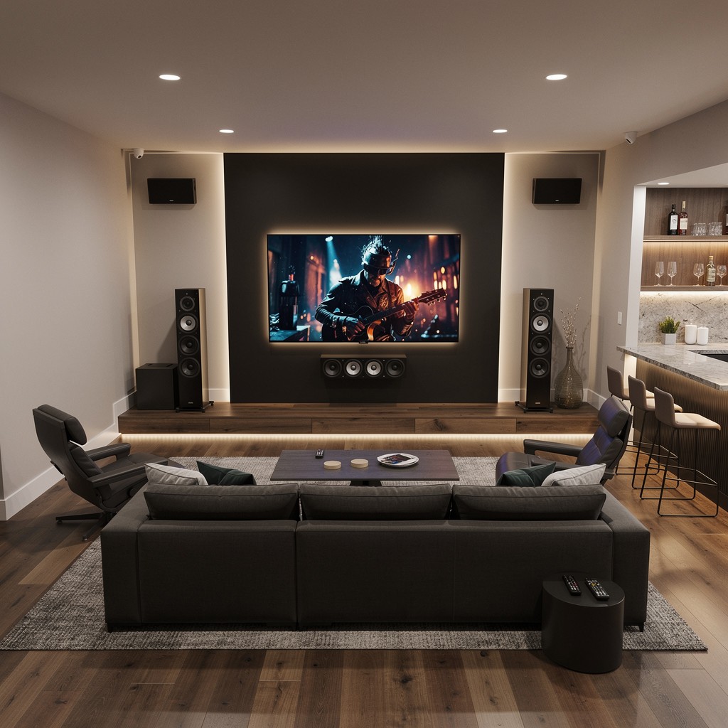 Basement finishing by Geldart's Contracting